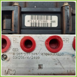 Centralina ABS Modulo Pompa BOSCH 0265800319 0265231341 NISSAN MICRA K12E Originale Usato