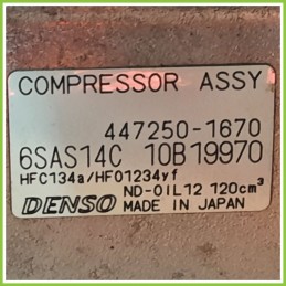 Compressore Clima AC Aria Condizionata DENSO 6SAS14C MERCEDES-BENZ Classe GLA X156 A0008303502