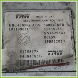 Centralina ABS Modulo Pompa TRW EBC430NG 54082785B LANCIA YPSILON TE Originale Usato