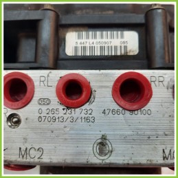 Centralina ABS Modulo Pompa BOSCH 0265800518 0265231732 NISSAN NOTE E11E Originale Usato