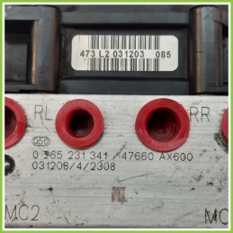 Centralina ABS Modulo Pompa BOSCH 0265800319 0265231341 NISSAN MICRA K12E Originale Usato