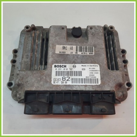 Centralina Motore Iniezione ECU BOSCH 0281010707 PEUGEOT 206 1.4 9647785580 1998 2009