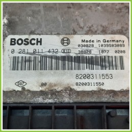 Centralina Motore Iniezione ECU BOSCH 0281011432 OPEL MOVANO X70 8200311553 2001 2010