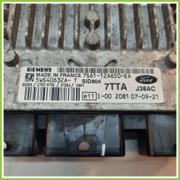 Centralina Motore Iniezione ECU SIEMENS 5WS40632A-T FORD FIESTA CBK 1.4 7S61-12A650-EA 2005 2008