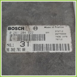 Centralina Motore Iniezione ECU BOSCH 0261204622 PEUGEOT 106 1.1 9630278180 1996 2004