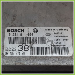 Centralina Motore Iniezione ECU BOSCH 0281011608 PEUGEOT 206 1.1 9648577180 1998 2009