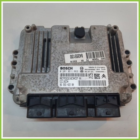 Centralina Motore Iniezione ECU BOSCH 0281011863 PEUGEOT 307 1.6 16V 9659342280 2005 2008