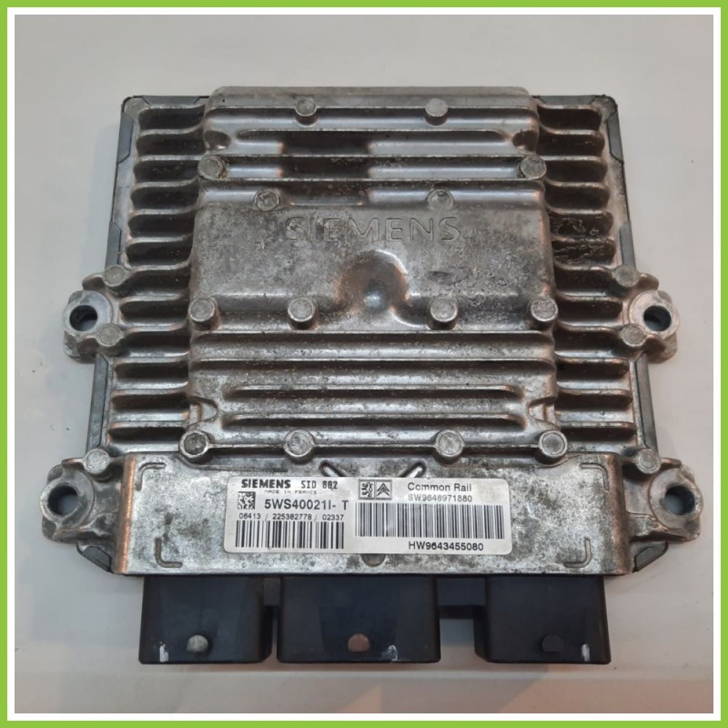 Centralina Motore Iniezione ECU SIEMENS 5WS40021I-T CITROEN C3 1a Serie 1.4 9648971880 2002 2005