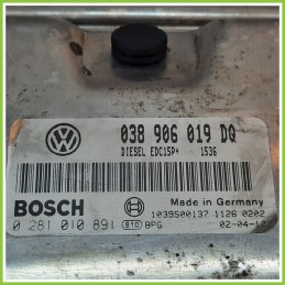 Centralina Motore Iniezione ECU BOSCH 0281010891 SEAT IBIZA 6L 1.9 TDI 038906019DQ 2001 2009