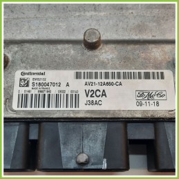 Centralina Motore Iniezione ECU CONTINENTAL S180047012A FORD FIESTA CB1 1.2 16V AV21-12A650-CA 2008 2013