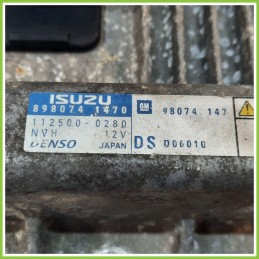 Centralina Motore Iniezione ECU DENSO 112500-0280 OPEL MERIVA X03 1.7 16V 98074147 2003 2010