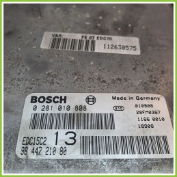 Centralina Motore Iniezione ECU BOSCH 0281010808 CITROEN C5 2.0 9644721080 2001 2004