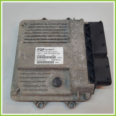 Centralina Motore Iniezione ECU MAGNETI MARELLI MJD6JF.P3 FIAT PUNTO VAN 2U 1.3 16V 55195817 2003 2011