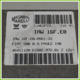 Centralina Motore Iniezione ECU MAGNETI MARELLI IAW16F.E0 FIAT CINQUECENTO NM 46411120 1992 1999