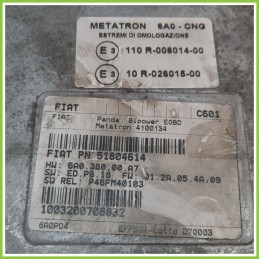 Centralina Motore Iniezione GAS METATRON 4100134 FIAT PANDA 2Q 1.2 51804614 2003 2010