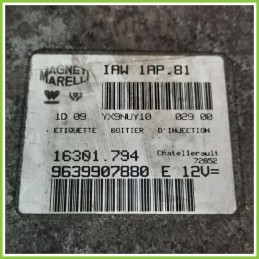 Centralina Motore Iniezione ECU MAGNETI MARELLI IAW1AP.81 PEUGEOT 206 1.4 9639907880E 1998 2009