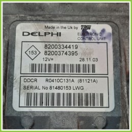 Centralina Motore Iniezione ECU DELPHI R041C131A NISSAN MICRA K12E 1.5 8200334419 2002 2009