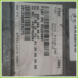 Centralina Motore Iniezione GAS METATRON 4100120 FIAT PUNTO 2U 1.2 8V 55204807 2003 2007
