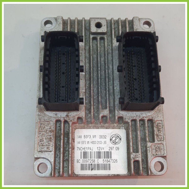 Centralina Motore Iniezione ECU MAGNETI MARELLI IAW5SF3.M1 FIAT PUNTO EVO 3J 1.2 51847326 2009 2013