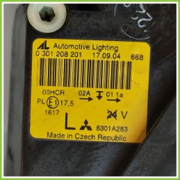 Faro Fanale Proiettore Anteriore Sinistro SX AUTOMOTIVE LIGHTING 0301208201 MITSUBISHI COLT 7a Serie 8301A283 Usato