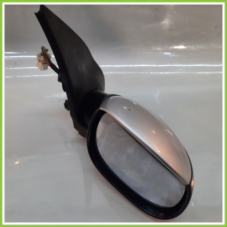 Specchio Specchietto Retrovisore Destro DX GRIGIO CHIARO PEUGEOT 206 1998 2009 MAGNETI MARELLI 018015 Originale Usato