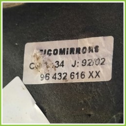 Specchio Specchietto Retrovisore Destro DX GRIGIO CHIARO PEUGEOT 206 1998 2009 MAGNETI MARELLI 018015 Originale Usato