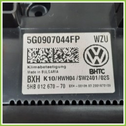 Comandi Clima AC Riscaldamento Condizionatore VOLKSWAGEN T-ROC 1.5 TSI 5G0907044FPWZU 2017 2018