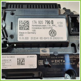 Quadro strumenti contachilometri tachimetro CONTINENTAL A3C01990800 VOLKSWAGEN T-ROC 1.5 TSI 17A920790B