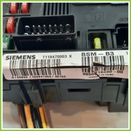 Body Computer Centralina Modulo BCM BSI SIEMENS T118470003K CITROEN C2 1.4 9650618480 2003 2010
