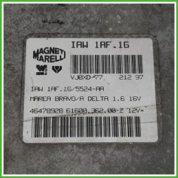 Centralina Motore Iniezione ECU MAGNETI MARELLI IAW1AF.16 FIAT MAREA 1.6 16V 76kw 46478928 1996 1999