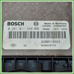 Centralina Motore Iniezione ECU BOSCH 0281011549 RENAULT SCENIC 2a Serie 1.9 dCi 88kw 8200310863 2003 2009
