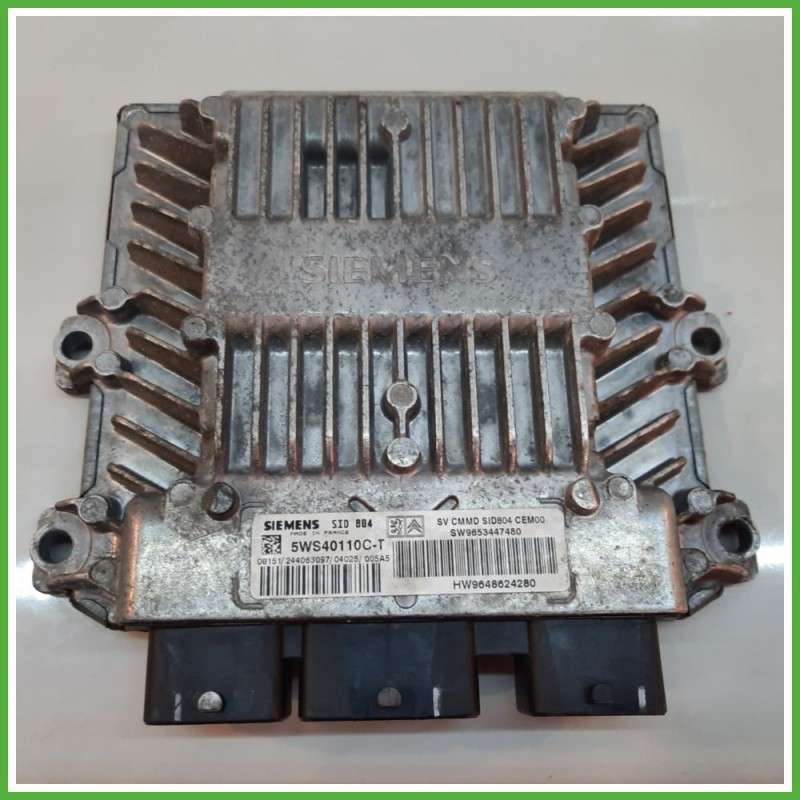 Centralina Motore Iniezione ECU SIEMENS 5WS40110C-T CITROEN C3 1a Serie 1.4 50kw 9648624280 2002 2005