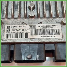 Centralina Motore Iniezione ECU SIEMENS 5WS40110C-T CITROEN C3 1a Serie 1.4 50kw 9648624280 2002 2005