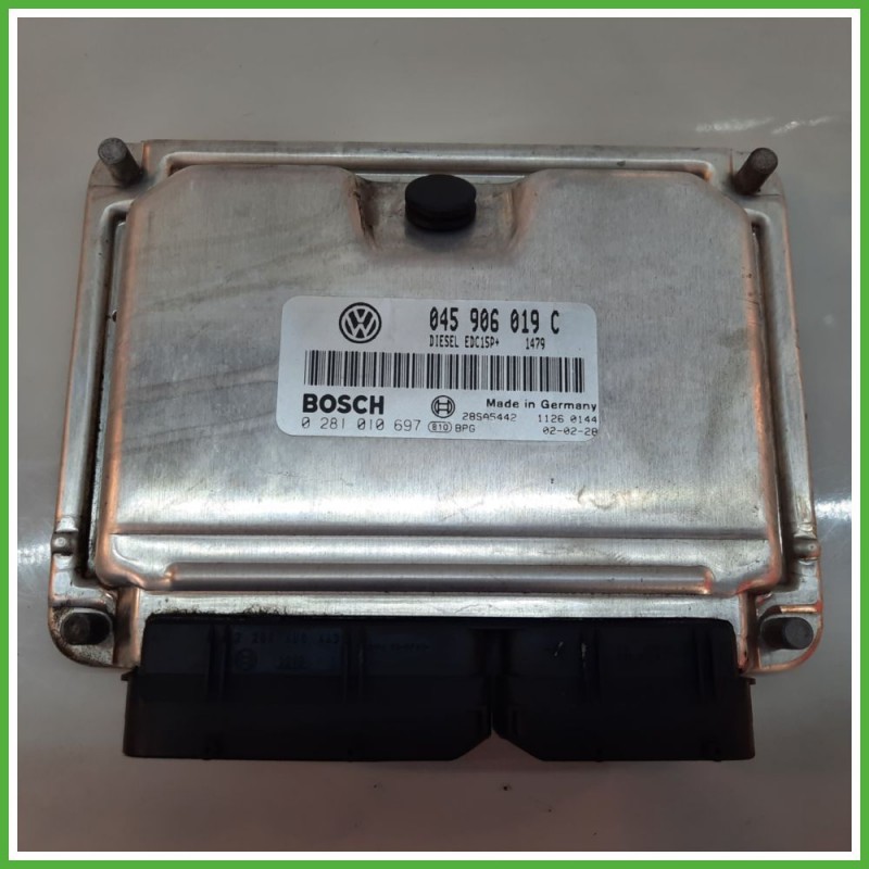 Centralina Motore Iniezione ECU BOSCH 0281010697 VOLKSWAGEN POLO 9N 1.4 TDI 55kw 045906019C 2001 2005