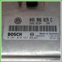 Centralina Motore Iniezione ECU BOSCH 0281010697 VOLKSWAGEN POLO 9N 1.4 TDI 55kw 045906019C 2001 2005
