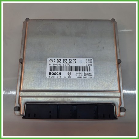 Centralina Motore Iniezione ECU BOSCH 0281010793 MERCEDES-BENZ Classe A W168 CDI 70kw A6681530279 2001 2004