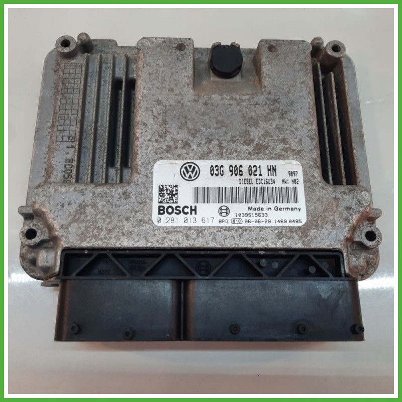Centralina Motore Iniezione ECU BOSCH 0281013617 VOLKSWAGEN TOURAN 1T 2.0 TDI 103kw 03G906021NH 2003 2010
