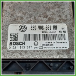 Centralina Motore Iniezione ECU BOSCH 0281013617 VOLKSWAGEN TOURAN 1T 2.0 TDI 103kw 03G906021NH 2003 2010