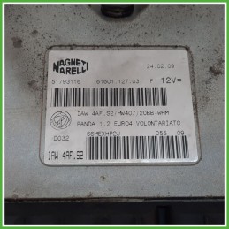 Centralina Motore Iniezione ECU MAGNETI MARELLI IAW4AF.S2 LANCIA YPSILON TE 1.2 44kw 51793116 2006 2008