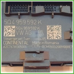 Centralina Porta CONTINENTAL A2C7678130500 VOLKSWAGEN T-ROC 1.5 TSI 5Q4959592K 2017 2018