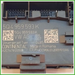 Centralina Porta CONTINENTAL A2C7678120500 VOLKSWAGEN T-ROC 1.5 TSI 5Q4959593K 2017 2018