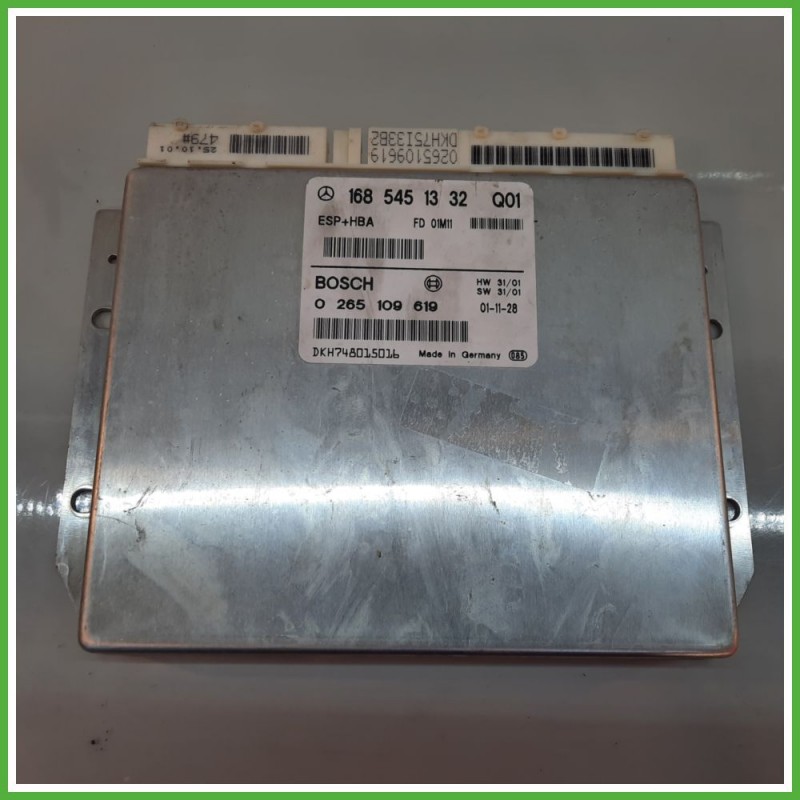 Centralina Controllo Elettronico Stabilita ESP+HBA BOSCH 0265109619 MERCEDES-BENZ Classe A W168 CDI 1685451321 2001 2004