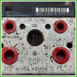Centralina ABS Modulo Pompa BOSCH 0265202461 A0044310912 MERCEDES-BENZ Classe A W168 Originale Usato