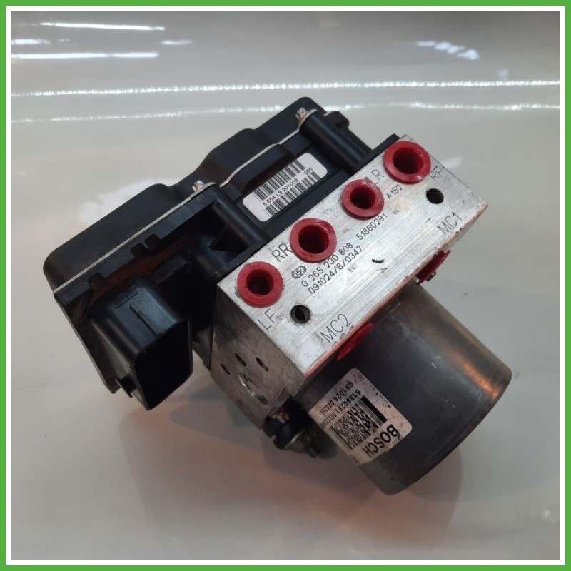 Centralina ABS Modulo Pompa BOSCH 0265951378 0265230808 FIAT PUNTO EVO 3J Originale Usato