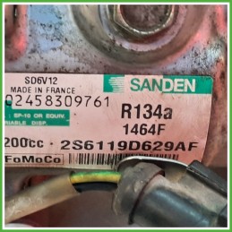 Compressore Clima AC Aria Condizionata SANDEN SD6V12 FORD FIESTA CBK 2S6119D929AF
