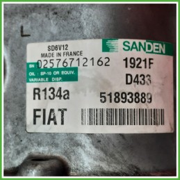 Compressore Clima AC Aria Condizionata SANDEN SD6V12 FIAT PUNTO 51 51893889
