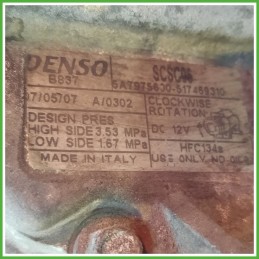 Compressore Clima AC Aria Condizionata DENSO SCSC06 LANCIA YPSILON TE 517469310