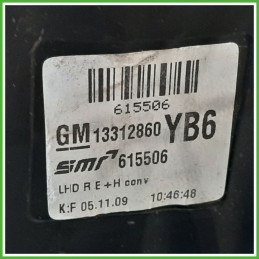 Specchio Specchietto Retrovisore Destro DX NERO OPEL ZAFIRA A05 2005 2010 SMR 615506 Originale Usato