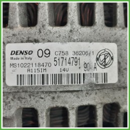Alternatore DENSO MS1022118470 FIAT DOBLO 3C 51714791
