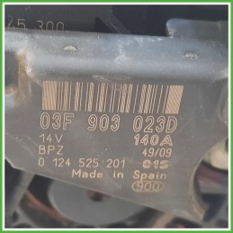 Alternatore BOSCH 0124525201 VOLKSWAGEN GOLF 5K/AJ 03F903023D